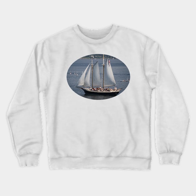 Sailboat on the Water Crewneck Sweatshirt by Laybov